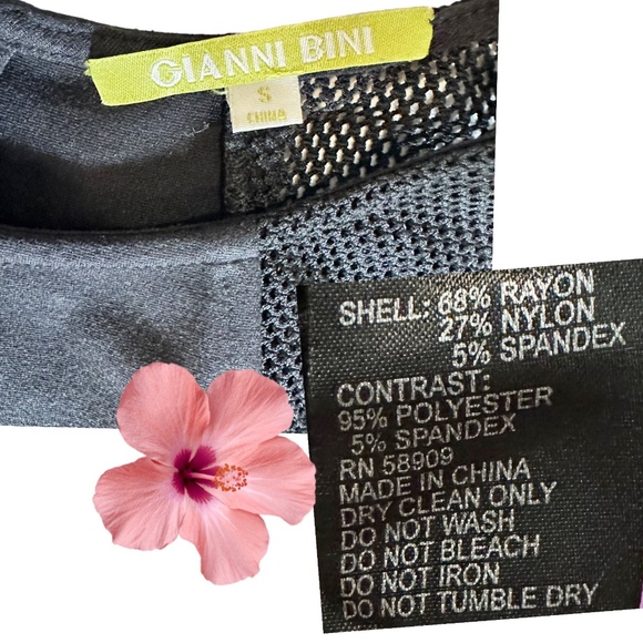 Women's | Gianni Bini | Vintage Black Asymmetric Zip Netted Bodycon Dress - S - Picture 7 of 8